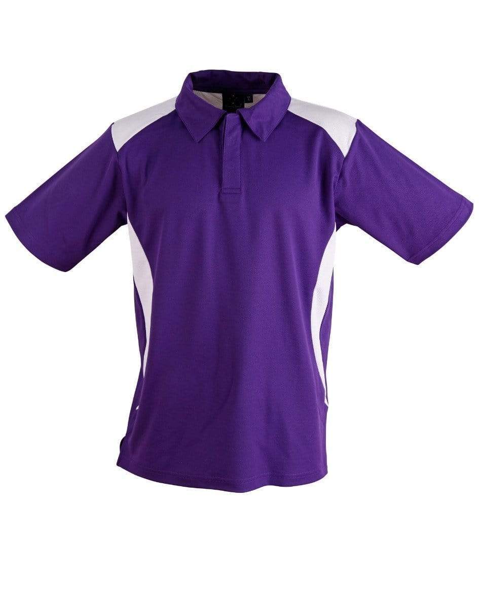 WINNING SPIRIT Winner Men's polo shirt PS31 Casual Wear Winning Spirit Purple/White XS 